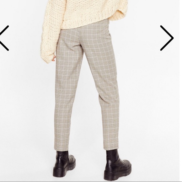 NWT Nasty Gal Plaid Pants - Picture 4 of 7